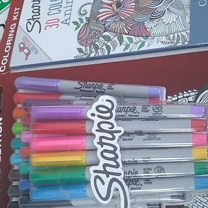 💕 Sharpie LIMITED EDITION  3D COLORING ANIMALS KIT  2017